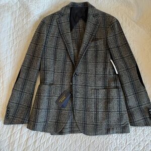 Polo Ralph Lauren Mr. Porter Gray Plaid Wool Sports Coat